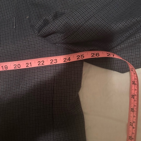 Chaps 48L‎ Sport Coat Navy Blue Plaid Poly Blend Two Button Lined. - Picture 14 of 14